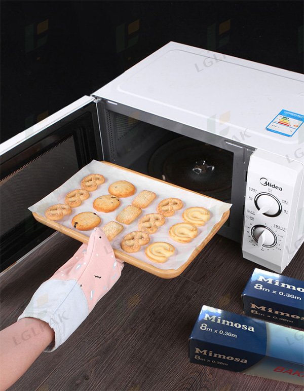 Силиконска обложена хартија отпорна на маснотии-микробранова печка
